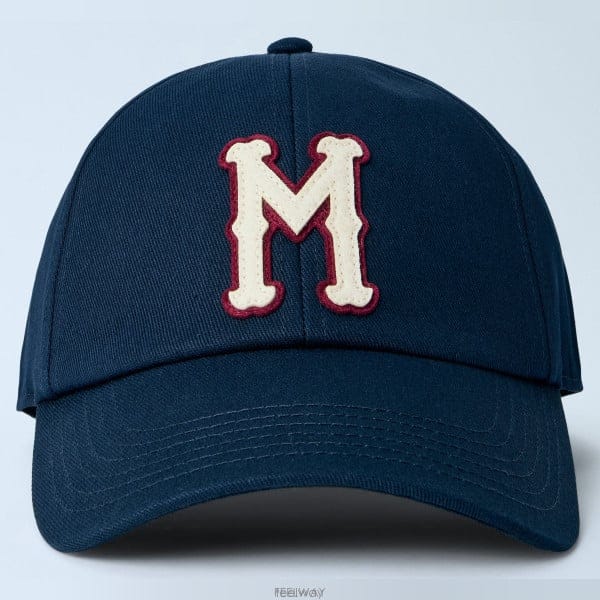 26 FW 몽클레어 M 로고 디테일 패치 베이스볼 캡 블루 L2091 3B00020 599R5 776