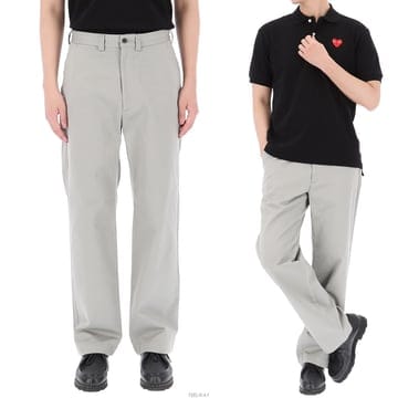 구템즈 26SS 나나미카 와이드 스트레이트 치노 팬츠 S25SC079E LIGHTGRAY