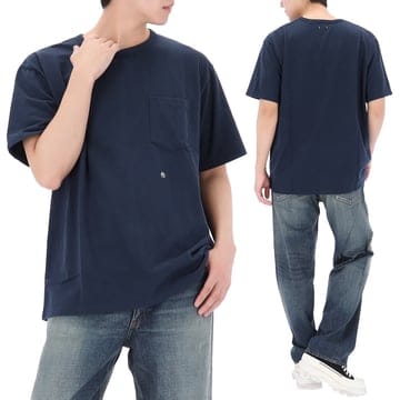 구템즈 26SS 나나미카 쿨맥스 저지 포켓 반팔 티셔츠 S25SI114E NAVY