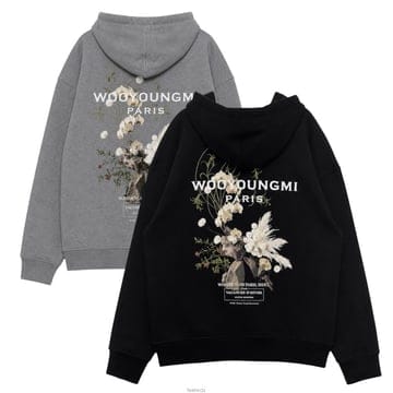 WOOYOUNGMI �쿵�� 26FW �ö�� ��ΰ� �ĵ� Ƽ���� W263TS36741B�쿵�� 26FW �ö�� ��ΰ� �ĵ� Ƽ���� W263TS36741B