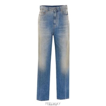 26 FW MM6 메종 마르지엘라 로고 패치 스트레이트 레그 진 964 SH2LA0053M30055