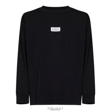 26 FW MM6 메종 마르지엘라 로고 패치 크루넥 스웨트셔츠 900 SH0NH0028M20258