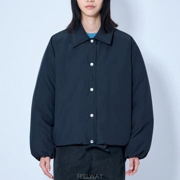26 FW 질샌더 스냅 버튼 클래식 칼라 패디드 자켓 J02AF0140 J74454 001