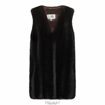 26 FW MM6 메종 마르지엘라 브이넥 슬리브리스 미니 드레스 143 S62DD0045M35637