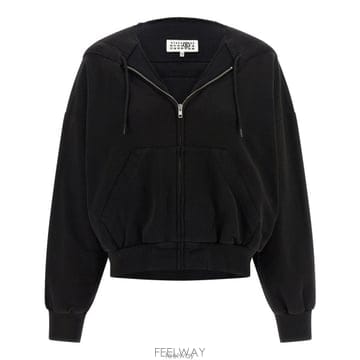 26 FW MM6 메종 마르지엘라 드로스트링 프론트 지퍼 후디 900 S52HG0041M25014