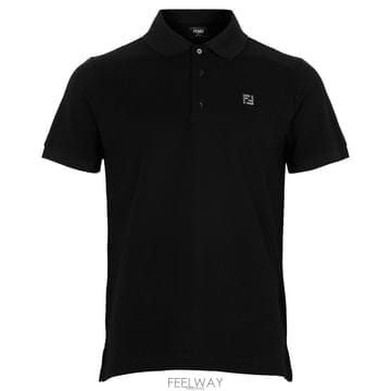 펜디 FF 메탈 로고 남성 폴로 티셔츠 FY0985 AUA5 F0QA1