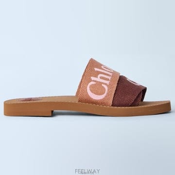 26 FW 끌로에 Woody 로고 웨빙 스트랩 우디 슬라이드 CHC23U188EF6I3