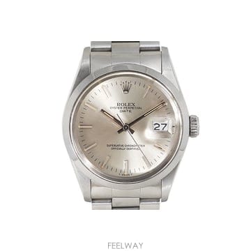 [탑타임] 롤렉스 오이스터 퍼페츄얼 데이트 스틸 실버판 34mm 15000