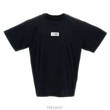 26 FW MM6 메종 마르지엘라 숏슬리브 크루넥 티셔츠 블랙 900 SH0GC0032M20170