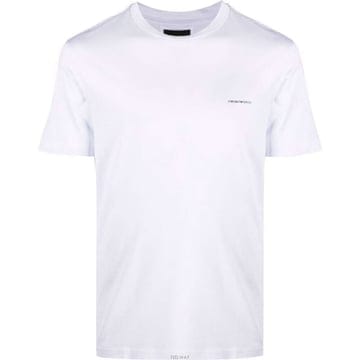 (당일) 26SS 엠포리오 아르마니 로고 프린트 화이트 반팔 티셔츠 8N1TD81JUVZ0100
