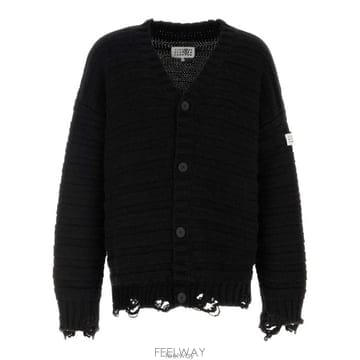 26 FW MM6 메종 마르지엘라 디스트레스드 니트 가디건 900 SH0HP0005M13040