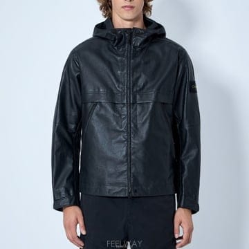 26 FW 스톤 아일랜드 콤파스 와펜 레더 후드 L2S150100001 S0098 V0029