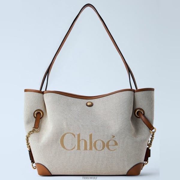 26 FW 끌로에 Clover 더블 캐리 캔버스 클로버 토트백 CH26AS655S6326M