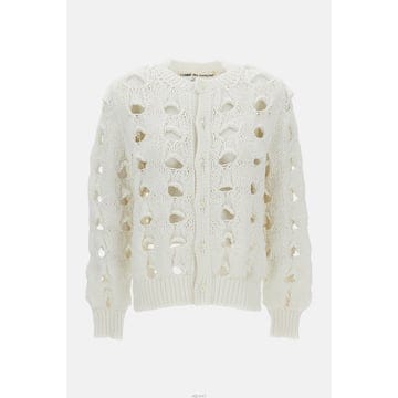 꼼데가르송 크롭 OPENWORK 가디건
