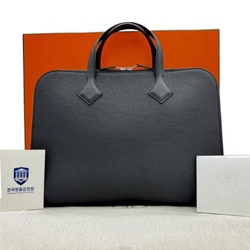 에르메스 빅토리아 라이트 블랙 브리프케이스 B각인[23년] 비즈니스백 핸드백 B BT 001 TD 가방