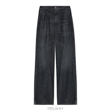 26 FW 메종 마르지엘라 엘라스틱 웨이스트밴드 와이드 레그 진 962 S67KA0076M30036