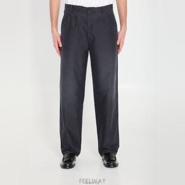 26 FW 메종 마르지엘라 플리츠 와이드 팬츠 네이비 S50KA0712M35702