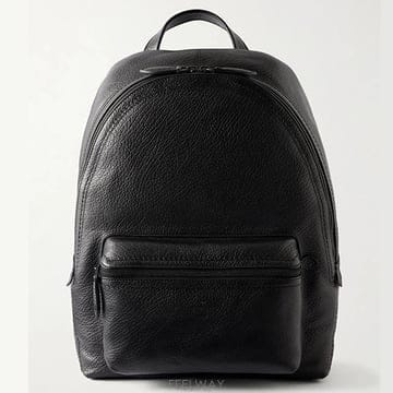 벨루티 Time Off 풀그레인 레더 백팩 블랙
