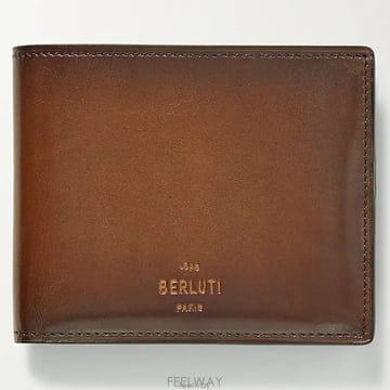 벨루티 Makore 베네치아 레더 빌폴드 지갑