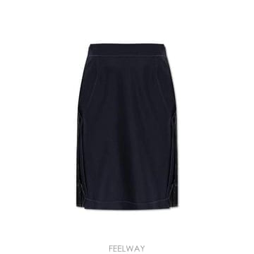 26 FW 메종 마르지엘라 로우 헴 미디 스커트 524 S51ME0045MTN107