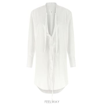 26 FW 메종 마르지엘라 롱슬리브 타이 디테일 미니 드레스 100 S29DD0068S43001