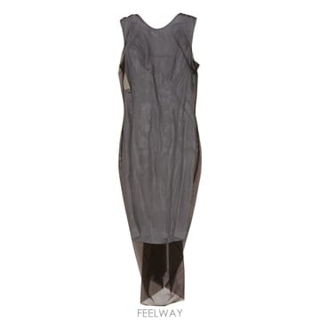 26 FW 메종 마르지엘라 세미 시스루 슬리브리스 미디 드레스 144 S51DD0055MTN148