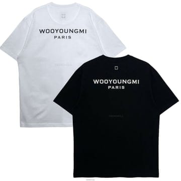 WOOYOUNGMI 26SS �쿵�� ��ư ��ΰ� ���� Ƽ���� W261TS0726SS �쿵�� ��ư ��ΰ� ���� Ƽ���� W261TS07