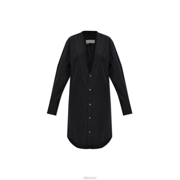 26 FW 메종 마르지엘라 타이넥 셔츠 드레스 900 S29DD0068S43001