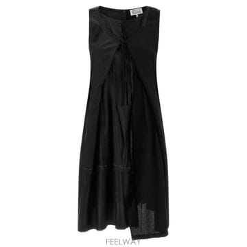 26 FW 메종 마르지엘라 슬리브리스 언밸런스 미디 드레스 900 S51DD0042MTN092