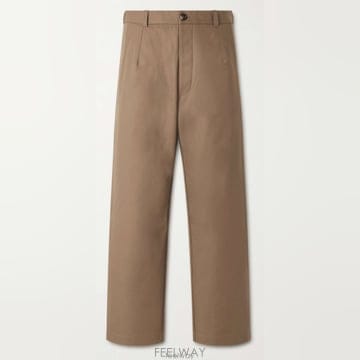 26 FW 로로피아나 Fuji Cleveland 후지 클리브랜드 코튼 개버딘 와이드 트라우저
