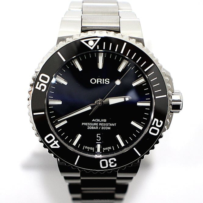 Oris ������ AQUIS DATE ������ ����Ʈ û�� 41.5MM �����ƽ ��ƿ ���� �ð�aa65061������ AQUIS DATE ������ ����Ʈ û�� 41.5MM �����ƽ 