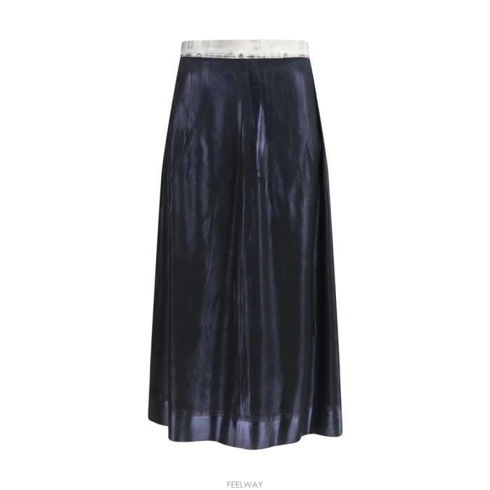 26 FW 메종 마르지엘라 포일 트리트먼트 미디 스커트 900 S51ME0051M35533