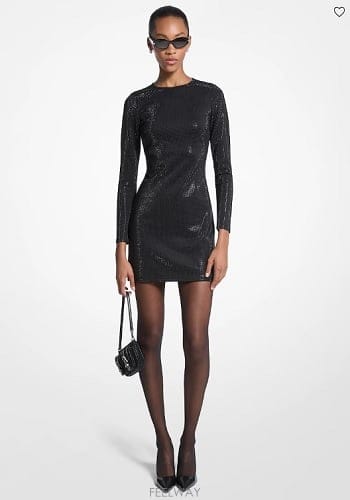 Michael Kors ����Ŭ �ھ  Embellished Scuba �̴� �巹������Ŭ �ھ  Embellished Scuba �̴� �巹��