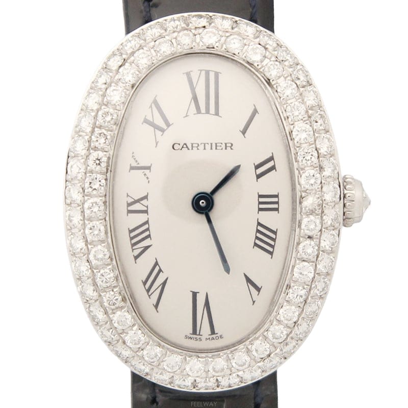 Cartier [��������] Cartier ��쿡 ������ ���̾Ƽ��� ȭ��Ʈ���18K ���� �ð� Baignoire[��������] Cartier ��쿡 ������ ���̾Ƽ��� ȭ��Ʈ��