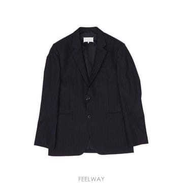 메종마르지엘라 핀스트라이프 싱글 브레스티드 블레이저