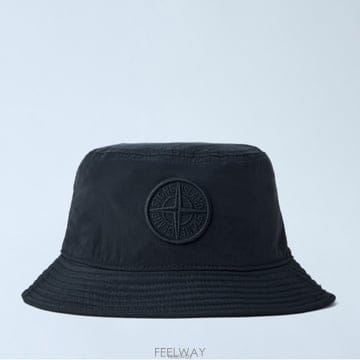 26 FW 스톤 아일랜드 콤파스 로고 엠브로이드 버킷 햇 블랙 L2S159100012 S0076 V0029