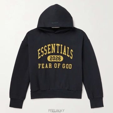 피어오브갓 소프트 플리스 후드 블랙