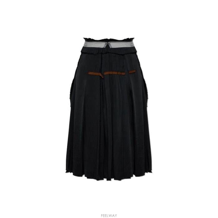 26 FW 메종 마르지엘라 플리츠 미디 스커트 블랙 900 S51ME0054M35797