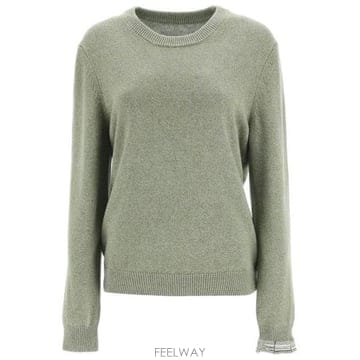 26 FW 메종 마르지엘라 콘트라스트 디테일 크루넥 스웨터 691F S31HA0836S17907