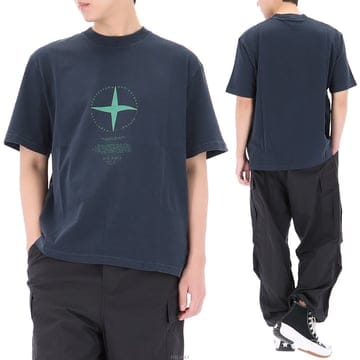 구템즈 26SS 스톤아일랜드 M사이즈 럭키찬스 컴퍼스 로고 반팔 티셔츠 L1S152100001 S0363 V