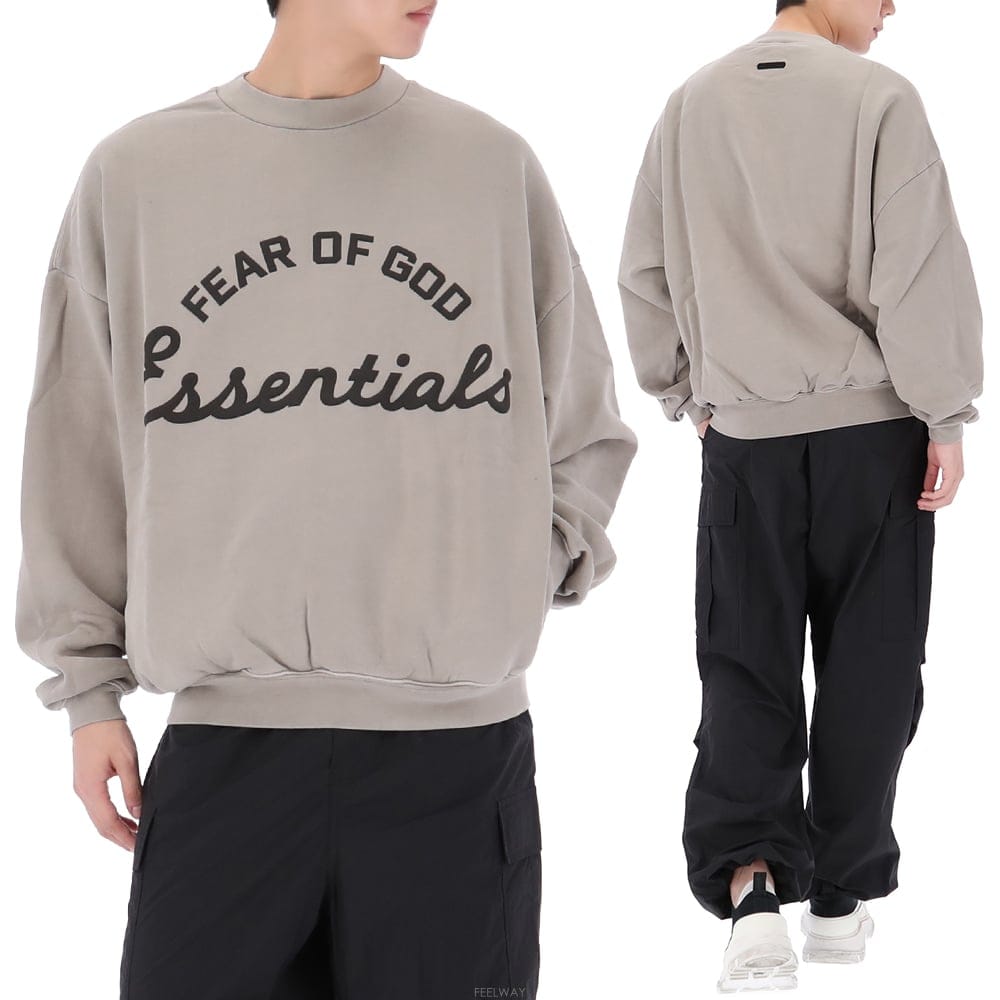 구템즈 26SS 피어오브갓 에센셜 트레이닝 90s 크루넥 스웨트셔츠 192SP264453F FADEDSEAL