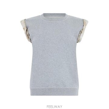 26 FW 메종 마르지엘라 콘트라스트 슬리브 스웨트셔츠 858M S29GU0087S25505