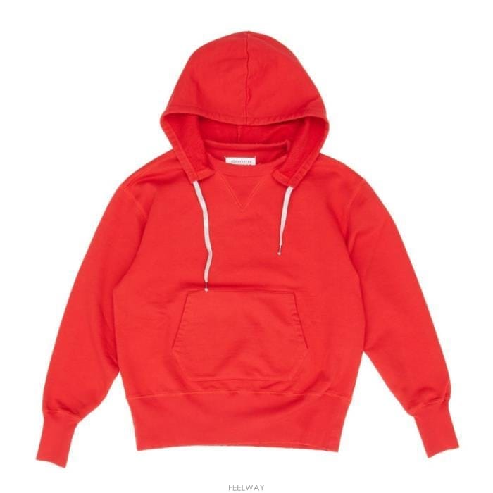 26 FW 메종 마르지엘라 후드 스웨트셔츠 레드 314 S51GU0141M25033