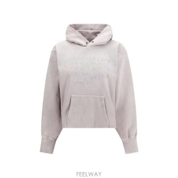 26 FW 메종 마르지엘라 프린트 디테일 드로스트링 후드티 365 S51GU0142S25520