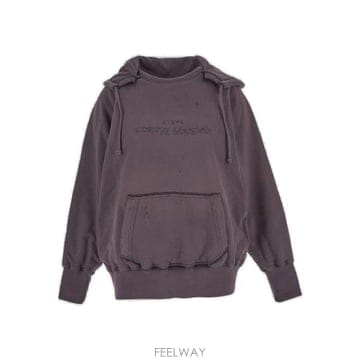26 FW 메종 마르지엘라 로고 디테일 드로스트링 후디 962 S51GU0128STJ401