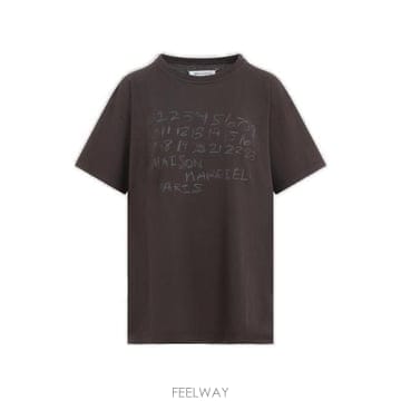26 FW 메종 마르지엘라 넘버 프린트 크루넥 코튼 티셔츠 144 S51GC0544S24575