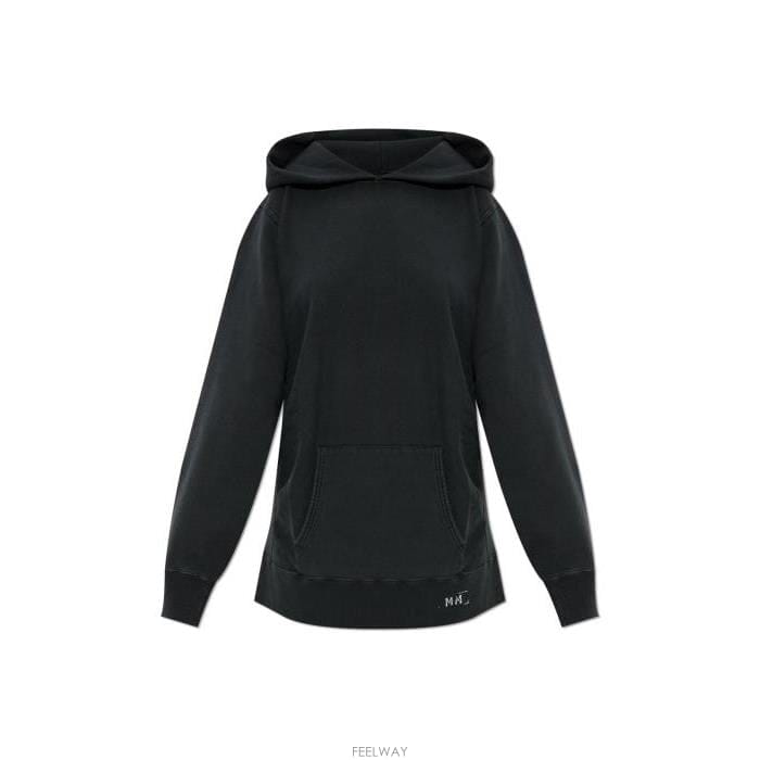 26 FW 메종 마르지엘라 로고 프린트 오버사이즈 후드 티셔츠 862 S51GU0138S25570
