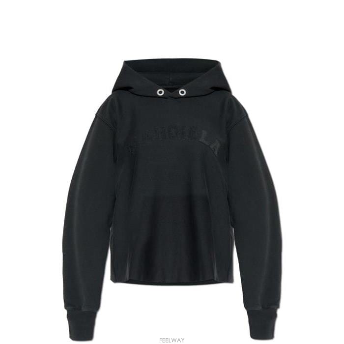 26 FW 메종 마르지엘라 롱슬리브 로고 아플리케 후드 티셔츠 862 S51GU0139S25520