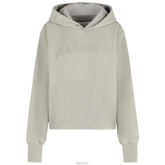 26 FW 메종 마르지엘라 롱슬리브 로고 아플리케 후드 티셔츠 803 S51GU0139S25520