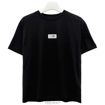더팩토리 26FW MM6 메종 마르지엘라 넘버 로고 반팔티 블랙 SH0GC0032 M20170 900